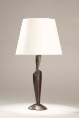 Jude black patinated bronze mineral table lamp - Table lamps by Objet insolite