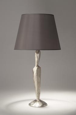 Jude mineral table lamp in bronze with satin nickel finish - Table lamps by Objet insolite