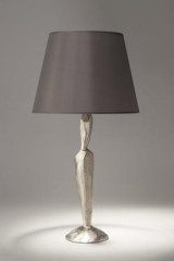Jude mineral table lamp in bronze with satin nickel finish - Table lamps by Objet insolite