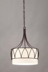 Tiare suspension couronne en bronze noir patiné - Suspension by Objet insolite