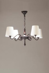 Vendome lustre antique en bronze patiné noir - Lustre by Objet insolite