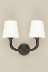 Victor applique néo brutaliste 2 lumières noire - Applique by Objet insolite