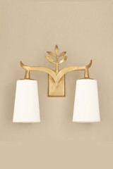 Alia double wall light golden finish - Wall lights by Objet insolite