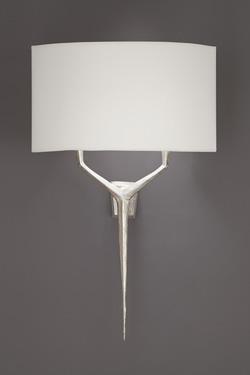 Alix patined black bronze wall lamp 