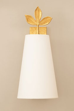 Charmille gold leaf sconce - Wall lights by Objet insolite