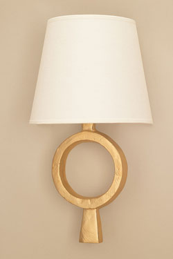 Dona ring-shaped wall lamp, gold finish - Wall lights by Objet insolite