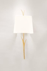 Eole plant wall light in gilded bronze - Wall lights by Objet insolite
