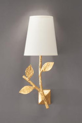 Flora plant wall light in gilded bronze - Wall lights by Objet insolite