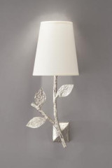 Flora plant wall lamp in silvered bronze - Wall lights by Objet insolite