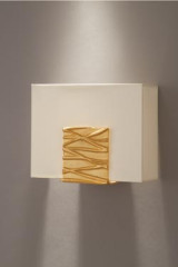 Geometric Zen wall lamp in gilded bronze - Wall lights by Objet insolite