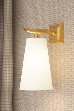Gilded solid bronze wall lamp Fuso large - Wall lights by Objet insolite