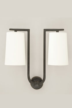 Gustave black antique sconce in bronze - Wall lights by Objet insolite