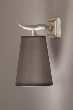 Satin nickel solid bronze wall lamp Fuso small - Wall lights by Objet insolite