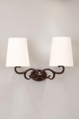 Trevise classic 2-light wall lamp in patinated black bronze - Wall lights by Objet insolite
