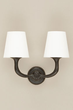 Victor black neobrutalist 2-light wall lamp  - Wall lights by Objet insolite