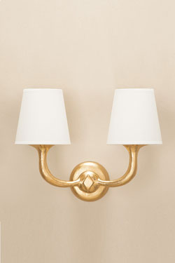 Victor Neo Brutalist gold wall light - Wall lights by Objet insolite