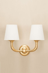 Victor Neo Brutalist gold wall light - Wall lights by Objet insolite