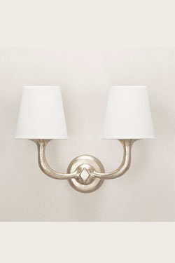 Victor 2-light silver wall lamp  - Wall lights by Objet insolite