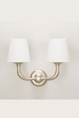 Victor 2-light silver wall lamp  - Wall lights by Objet insolite