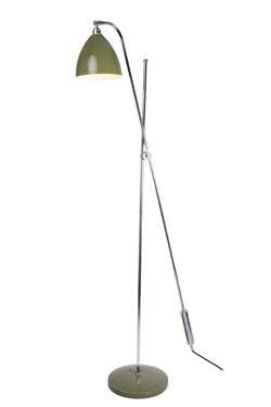 Olive green industrial style floor lamp, Task Overreach  - Floor lamps by Original BTC