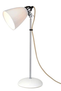 Hector lampe de table moyen modèle en porcelaine naturelle - Lampe de bureau by Original BTC