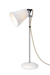 Hector Plissée lampe de table avec abat-jour blanc en porcelaine - Lampe de table by Original BTC