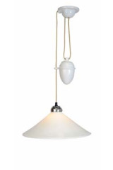 Cobb porcelain rise-and-fall pendant lamp large model - Pendants by Original BTC