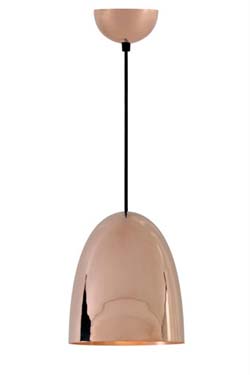Stanley medium pink copper pendant lamp - Pendants by Original BTC