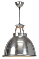 Titan  aluminium pendant lamp medium model with wired glass - Pendants by Original BTC