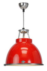 Titan large red pendant lamp with glass - Pendants by Original BTC