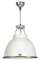 Titan large white pendant lamp with glass - Pendants by Original BTC