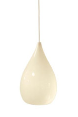 Suspension simple en porcelaine fine couleur naturelle Drop One  - Suspension by Original BTC