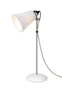 Hector Plissée table lamp with white porcelain shade - Table lamps by Original BTC