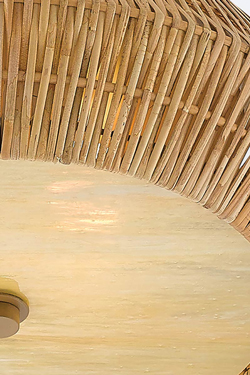 Antibes natural woven rattan ceiling light