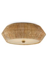 Antibes natural woven rattan ceiling light - Ceiling lights by Quintiesse