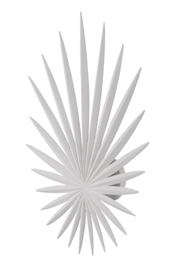 Applique blanche en étoile Bismarkia