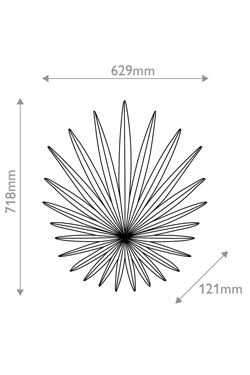 Applique blanche en étoile Bismarkia