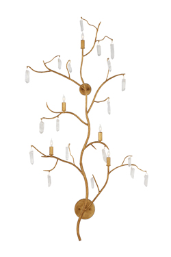 Applique 5 lumières branche dorée Forest - Applique by Quintiesse