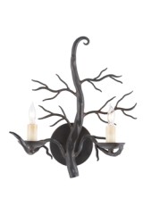 Applique murale branche en fer forgé noir Treetop - Applique by Quintiesse