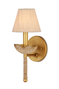 Applique naturelle et dorée Vichy