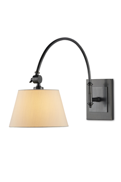 Ashby dark bronze gooseneck wall sconce - Wall lights by Quintiesse