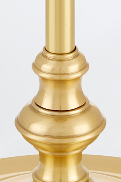 Deauville gold table lamp with seagrass shade