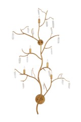 Forest 5-light gold branch wall lamp - Wall lights by Quintiesse