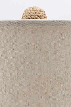 Kavala plant fiber table lamp in an artisanal style