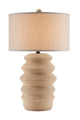 Kavala plant fiber table lamp in an artisanal style - Table lamps by Quintiesse