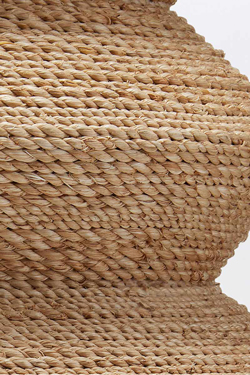 Lampe de table style artisanal en fibre végétale Kavala