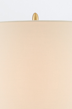 Large cream crackle-glaze ceramic table lamp – Lynton