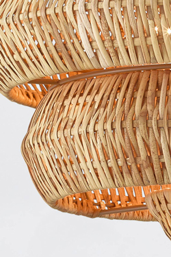 Large woven rattan pendant light Antibes