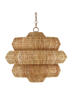 Large woven rattan pendant light Antibes