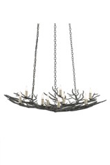 Lustre branchage 9 lumières en fer forgé Rainforest - Lustre by Quintiesse